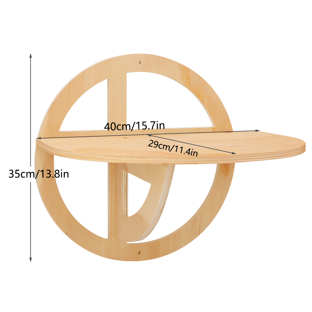 Panier mural en bois pour chat, étagère pour chat, lit de perche, hamac de couchage, grattage d'escalade, meubles muraux modernes pour chats: Argent