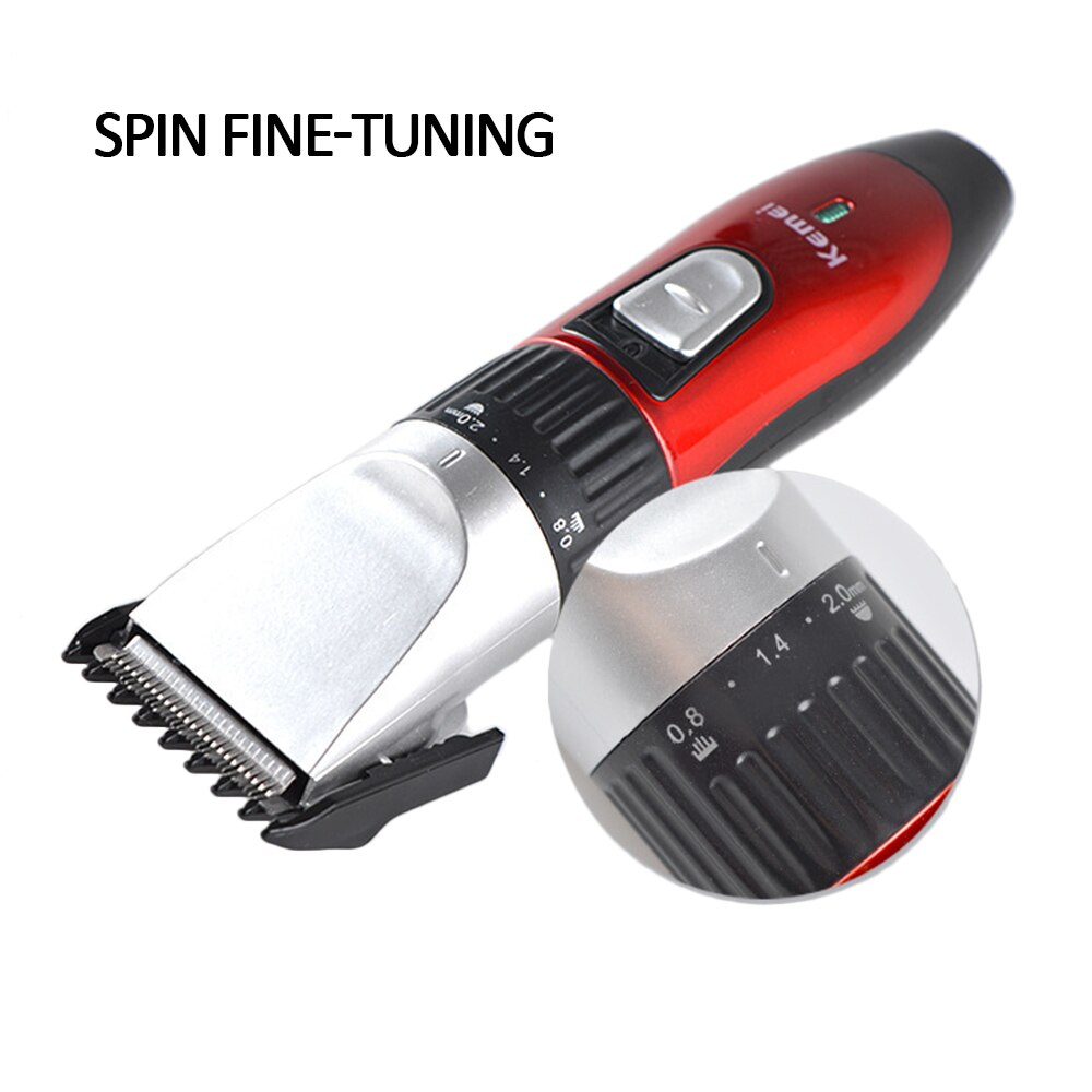 Super Quiet Electric Hair Clipper Rechargeable Titanium Blade Men's Beard Trimmer Hair Cutting Machine for Salon