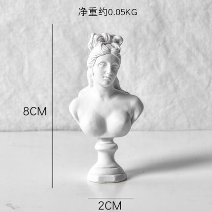 Greske helter hvit skulptur statuer imitasjon gips harpiks skrivebordspynt modell håndverk hjemmedekorasjon samleobjekter: Skriv n