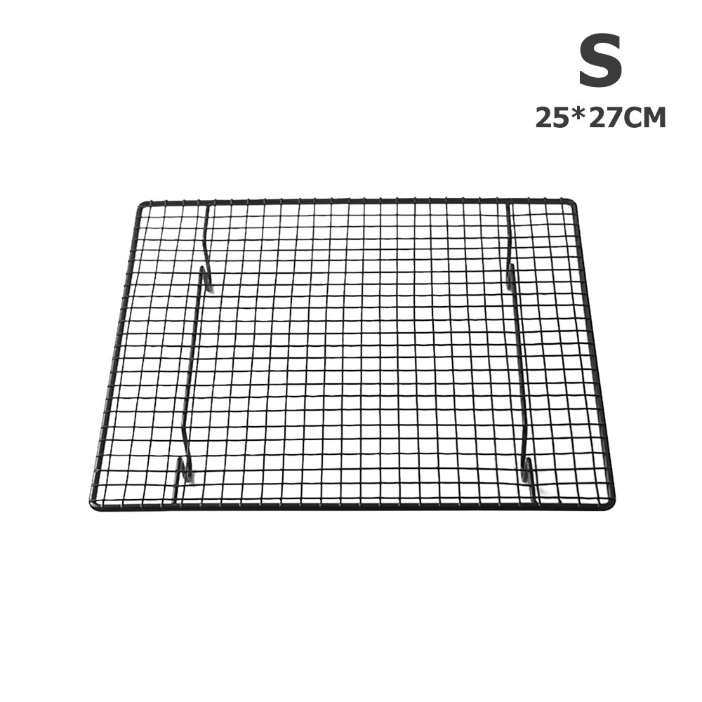 Cake Cooling Rack Nonstick Stainless Steel Grid Cooling Tray Kitchen Baking Tray Cookies Biscuits Bread Drying Stand Cooler: S
