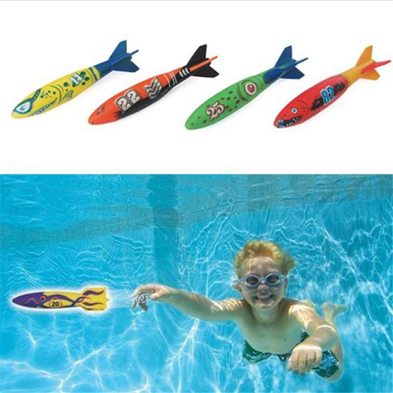freundlicher Kind Sommer Wasser Spielzeug Torpedo Rakete Tauchen Ring Bojen Schwimmen Schwimmbad Zubehör Unterwasser tauchen Stöcke Spielzeug