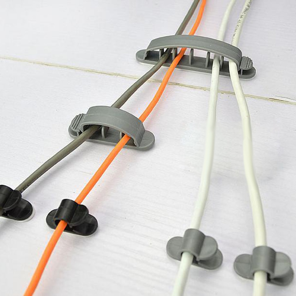 10 Stuks Kabel Snoer Wire Line Organizer Plastic Clips Ties Fixer Houder