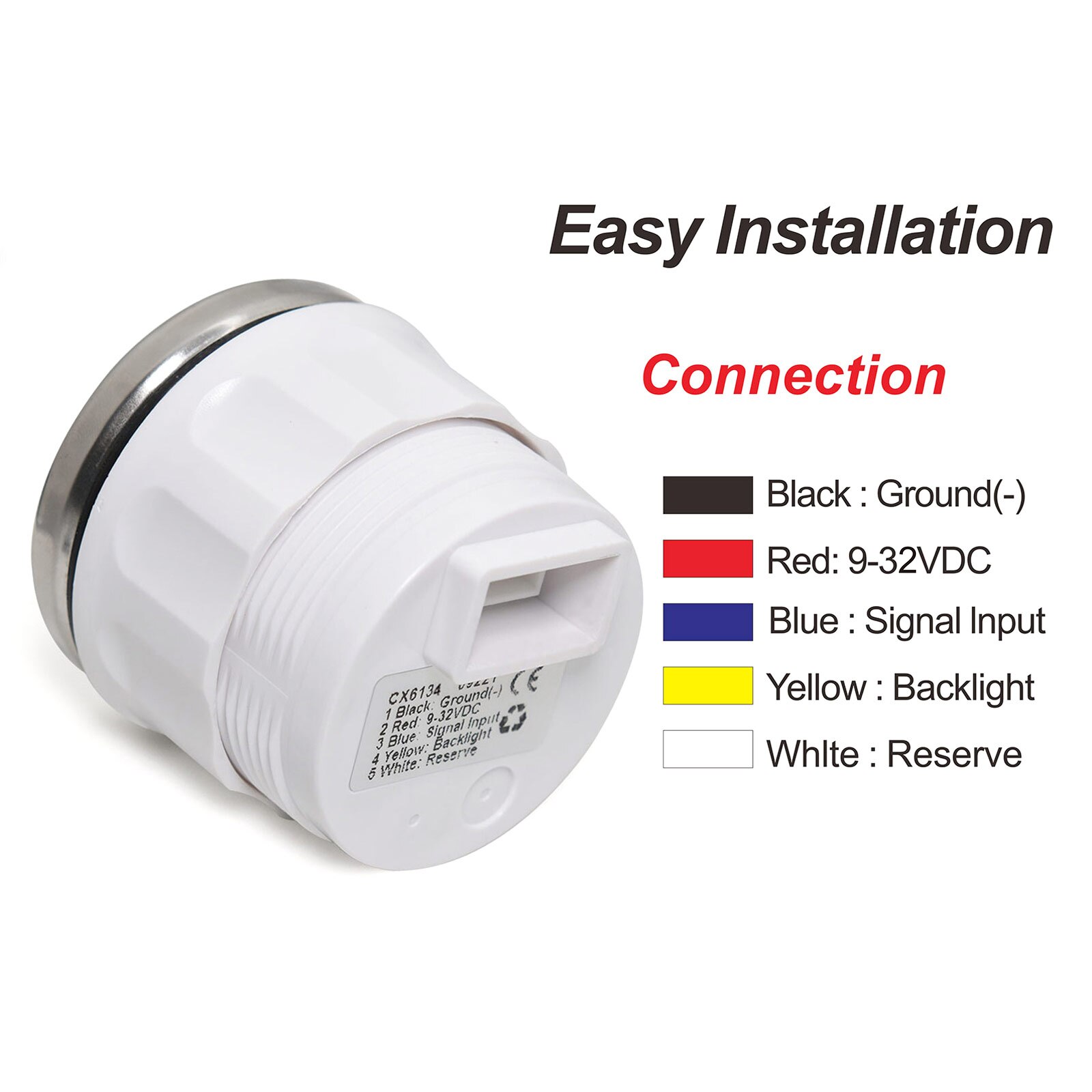 7 Colors Boat Car RV Holding Tank Level Gauge 0-190ohm 52MM Water Sender Unit Sewage Level Meter Gauge Sensor 125~575mm 12V/24V