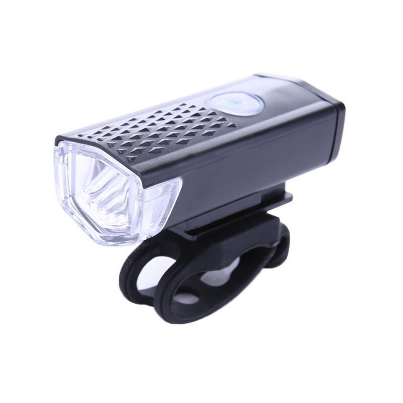 Bike Lights Rechargeable USB LED Bicycle Lights Front Headlights + Rear Taillight Bicycle Flashlight Warning Lights: Black