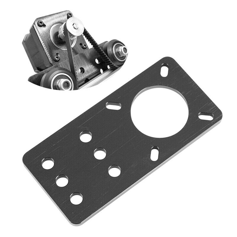 Fixed Motor Mount Plate Universal CNC Machine Stepper Black Durable V Slot Aluminum Alloy Office Bracket For Openbuilds NEMA17
