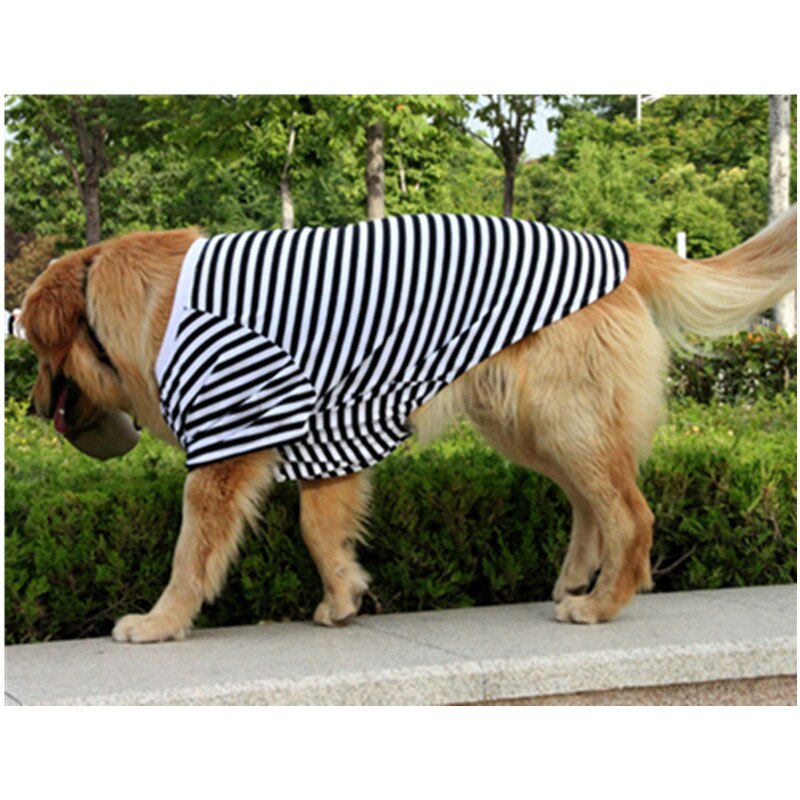 Stor hundetøj sommer stor hund t-shirt pyjamas bomuld hundeskjorte samoyed golden retriever labrador pet coat outfit beklædningsgenstand