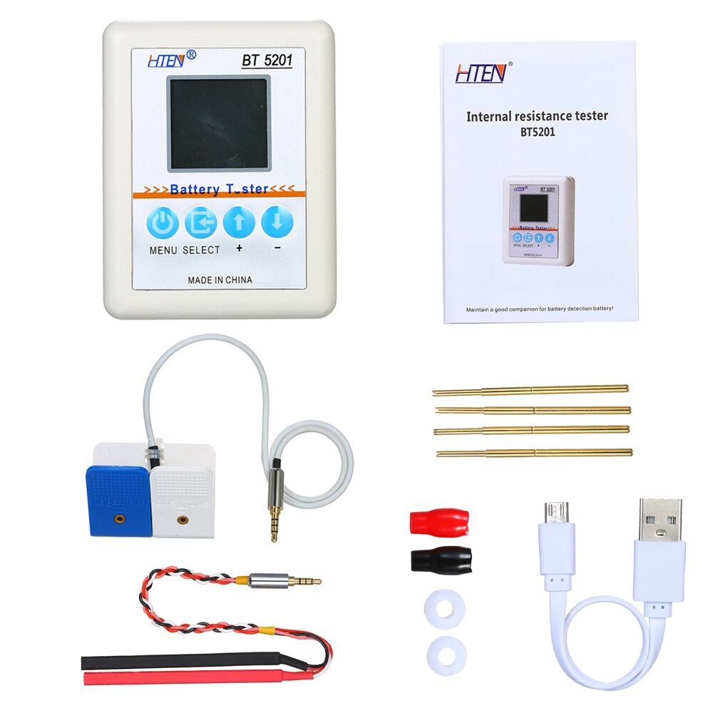 Batterie Tester BT5201 USB Hohe Präzision Batterie Interne Widerstand Tester Meter für Akku Batterie Kapazität