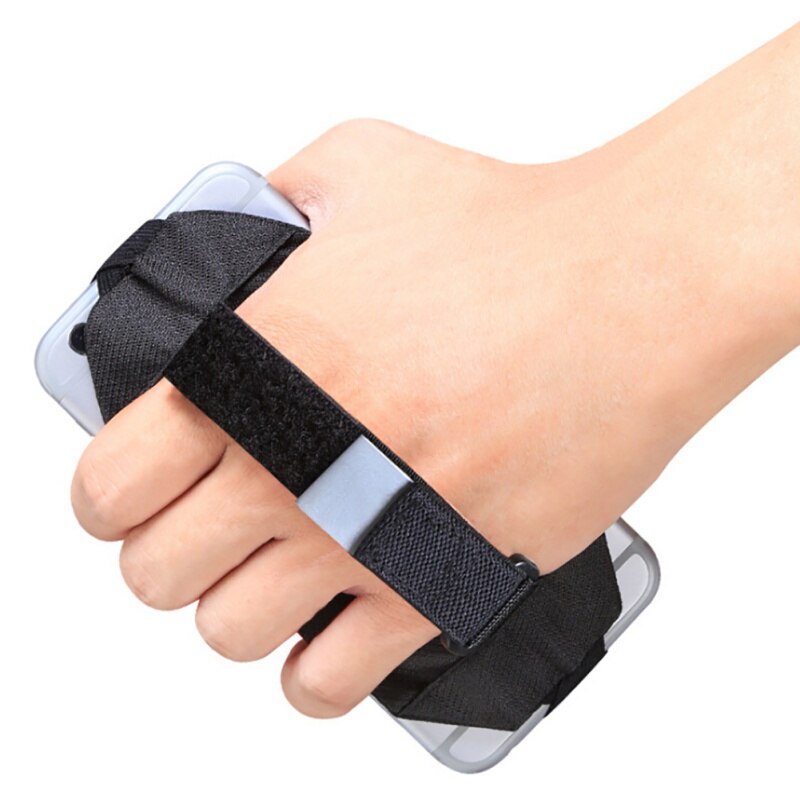 Bolso de mano para teléfono móvil para hombre y mujer, impermeable, para correr debajo del brazo, bolsa para deportes al aire libre, brazalete Universal para Fitness, funda para brazalete: Black