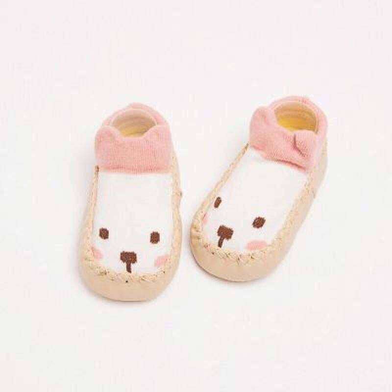 Baby Socks with Rubber Soles Animal Pattern Infant Foot Sock for Newborn Spring Kid Floor Socks Shoes Anti-Slip Soft Sole Sox