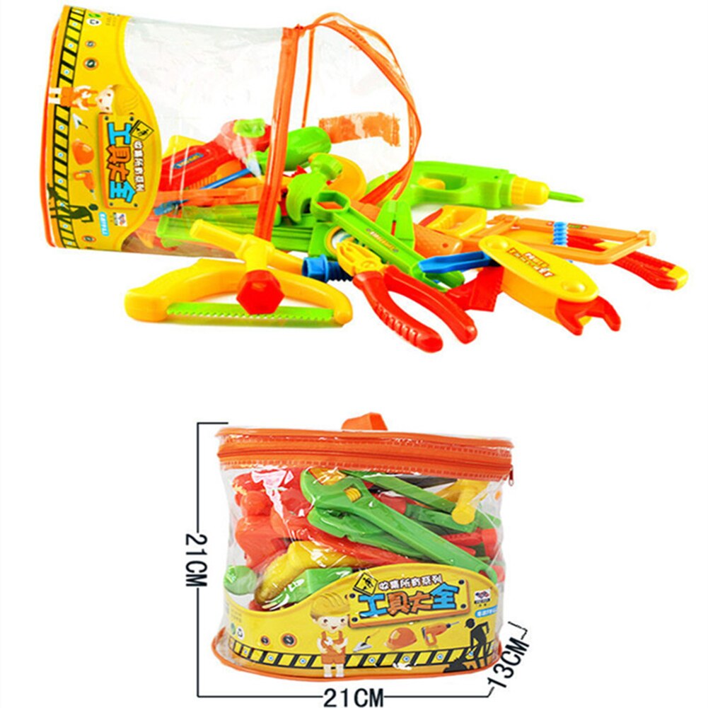 32 Pcs Classic Speelhuis Willekeurige Kleur Kids Simulatie Jongen Plastic Educatief Reparatie Tools Set