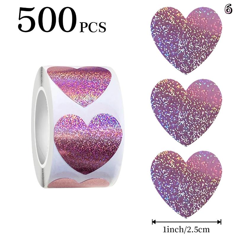 120/500 stuks valentijnsdag hartstickers, sluitstickers, stickers voor enveloppen met de tekst "happy wedding", feestdecoratiestickers