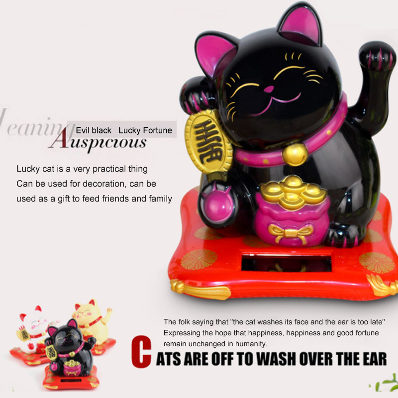 chinese Lucky Wealth Waving Cat Gold Waving Hand Cat Home Decor Welcome Waving Cat sculpture statue decor