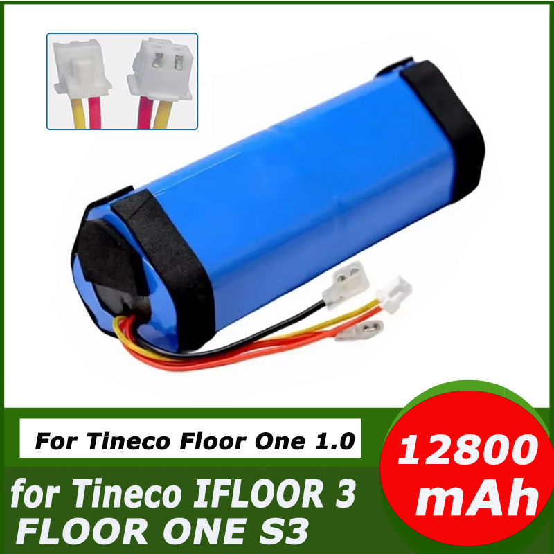 Battery Li-Ion 21.6V 128000mAh For Tineco Floor One 1.0 FW25M-01 FW25W-01,One S3-01 Cordless Vacuum Cleaner: black