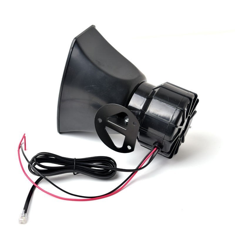 DC 12V 100W 5 Tono de sonido sirena ruidosa bocina policía bomberos alarma de alarma altavoz motocicleta coche vehículo camión