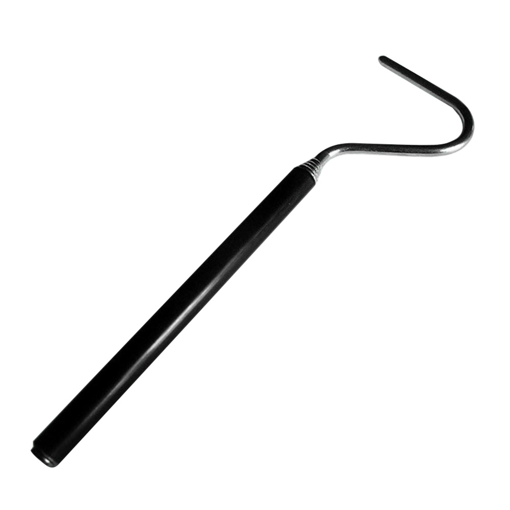 68cm For Catching Snake Tongs Catcher With Hook Moving Reptile Grabber Practical Stainless Steel Collapsible Multifunction Patio: black