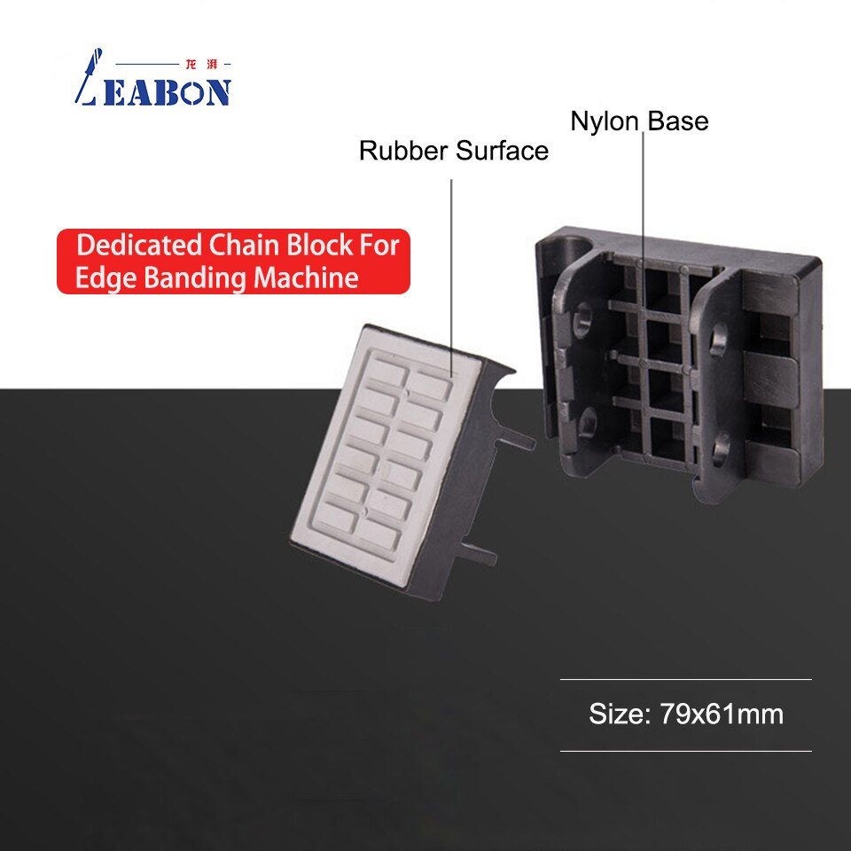 Conveyance Chain Pad And Pressing Roller Conveyor Block Pad for Homag Nanxing KDT Edge Banding Machine 10Pcs/Lot FLK001