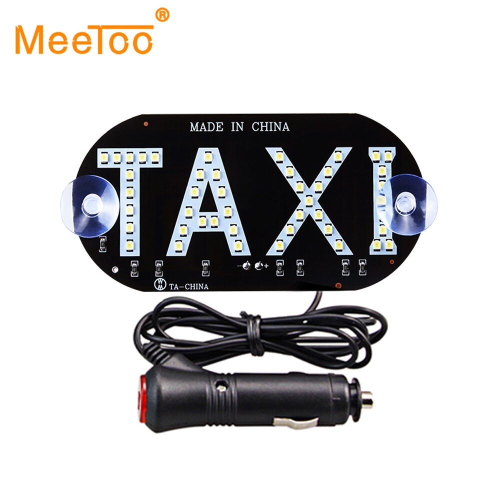 MeeToo 1pcs LED Taxi Display Red Signal Indicator Light 12V Led Auto Voorruit Cab indicator Lampen Teken Bus accessoires Signaal