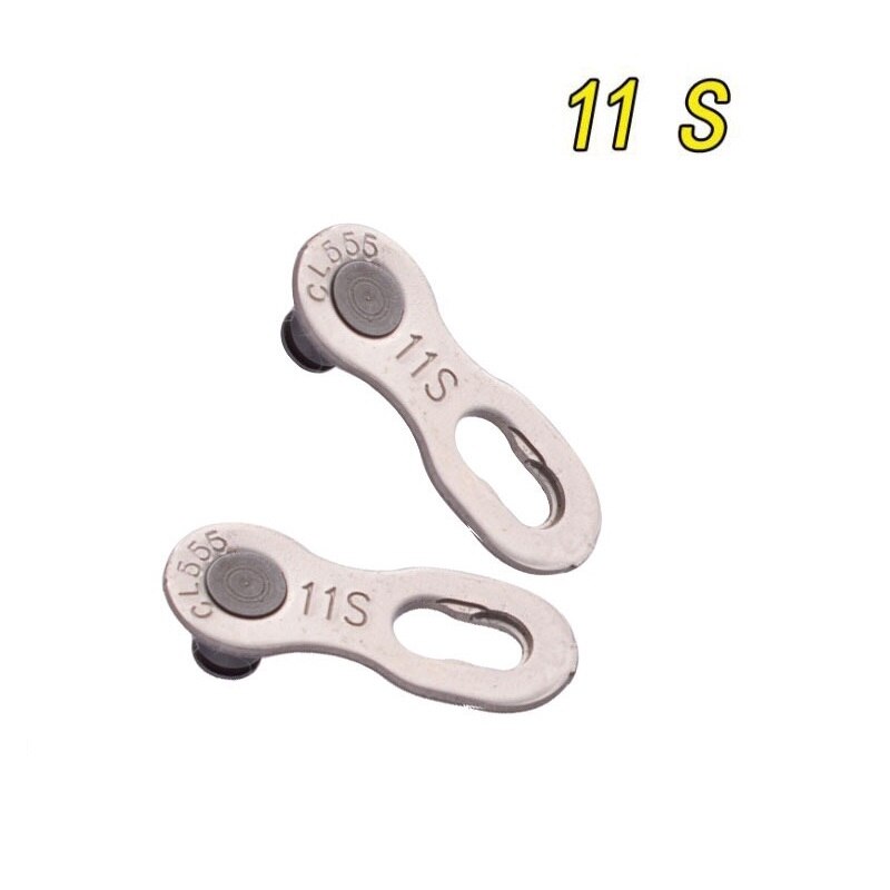 2PCS Bike Chain MTB Mountain Bike Road Bicycle Parts 6S 7S 8S 9S 10S 11S Speed Magic Master Missing Link for SHIMANO SRAM: 11S Silver