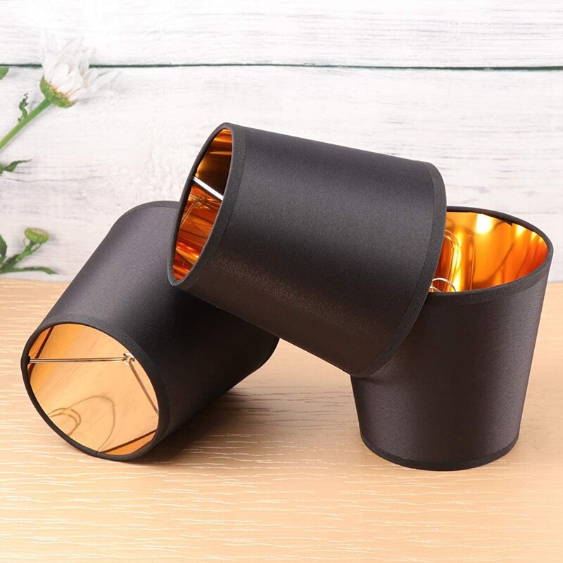 3Pcs Lamp Shade Linen Fabric Lamp Cover for Chandeliers Lights Table Floor Wall Lamps Ceiling Lamp Replacement