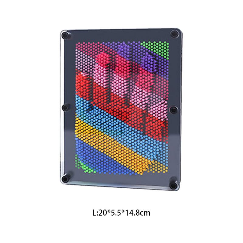 1Pc 3D Clone Pin Art Plastic Speelgoed Grappig Spel Pinart 3D Clone Vorm Pin Art Shoumo Kleurrijke Naald Kind krijgen Gezicht Palm Model: L