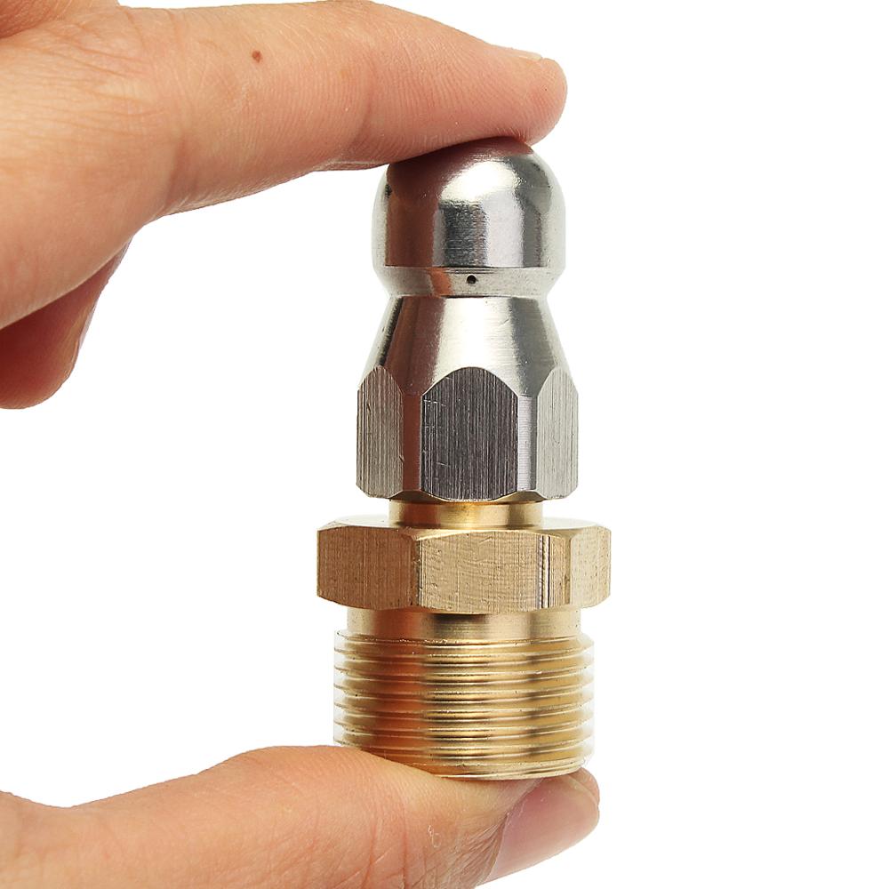 M22 F14 1 Front 3 Rear High Pressure Cleaner Drain Cleaning Pipe Dredger Nozzle Garden Washer Hose Cleaning Accessory Tool