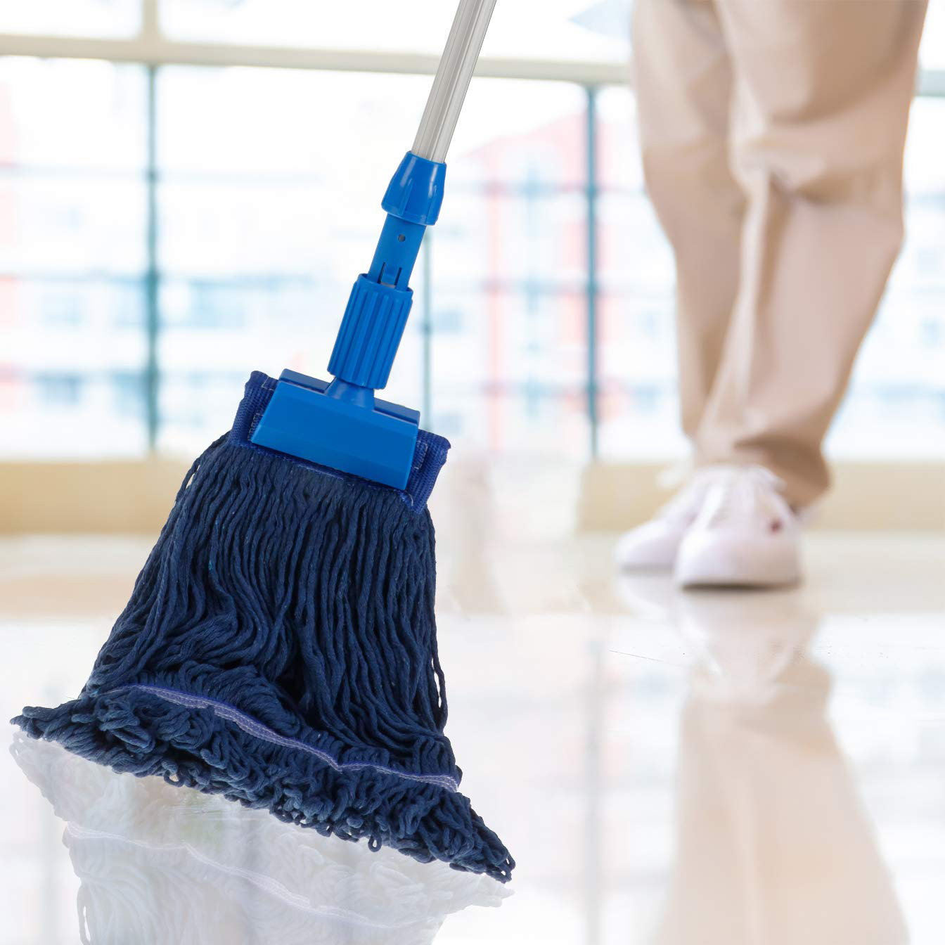 1 Pack Commercial Mop Head Heavy Duty Commercial Industrial Mop String Mop Head Replacement Cotton String Mop Replacement Head