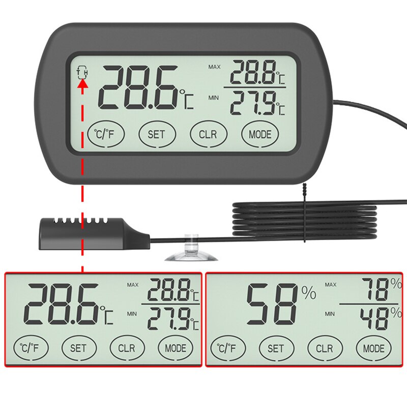 Digital LCD Multifunction Electronic Thermometer, Indoor Hygrometer, Humidity and Temperature Function