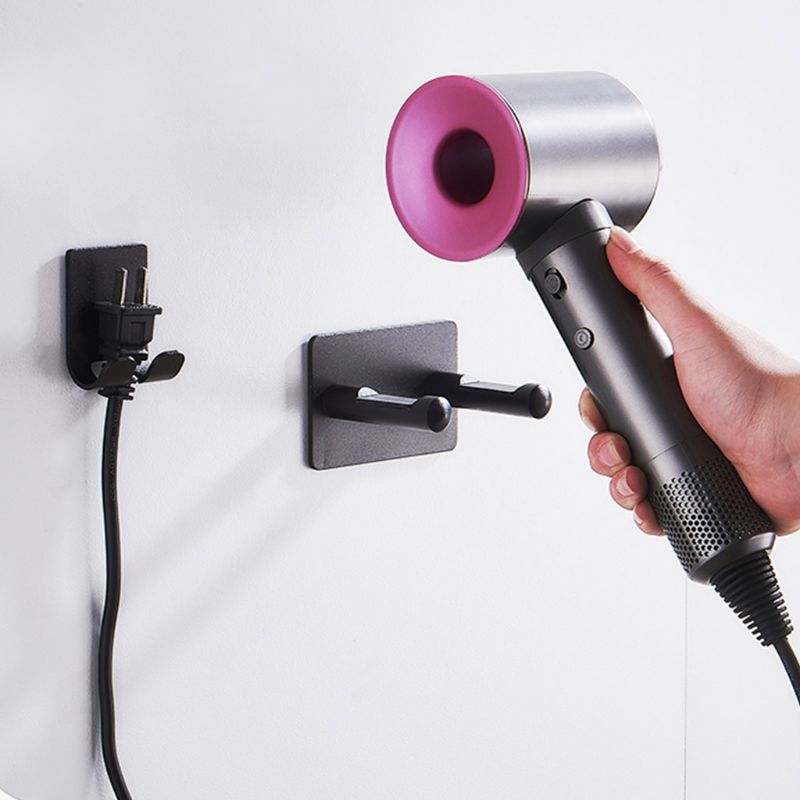 Roestvrij Metal Wall Mount Bracket Waterdicht Punch-Gratis Opslag Haak Hanger Voor Dyson Föhn Power Kabel Houder Organizer