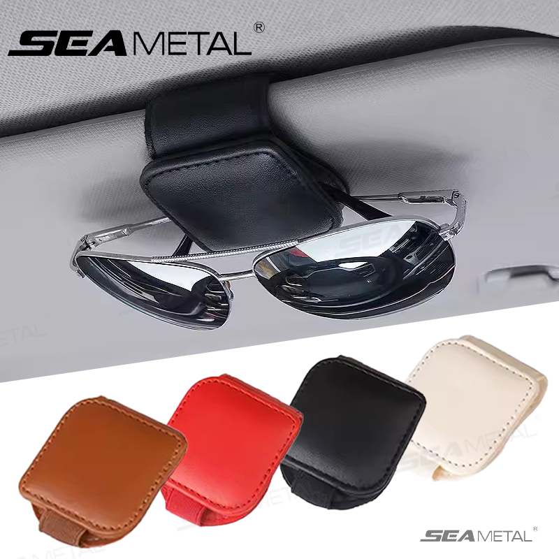 Zeeman Auto Bril Clip Kaart Clip Auto Zonneklep Bril Houder Pu Lederen Bril Clip Multi-Functionele Bril Beugel Goederen