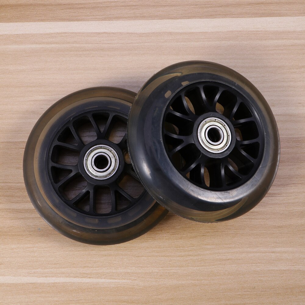1 Pair Scooter Wheels Practical Mute Replacement Wheels for Suitcase Baby Swing Car Luggage