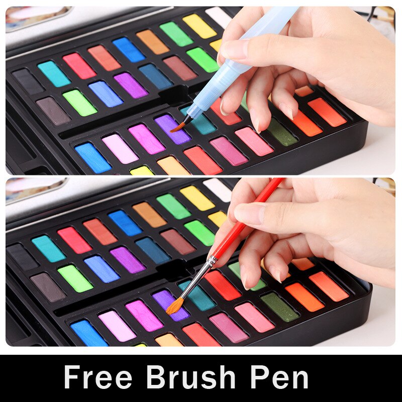 36/48 Colors Giorgione Watercolor Paint Sets Watercolour Water Color Pigment Oil Paints School Painting Drawing Art Supplies