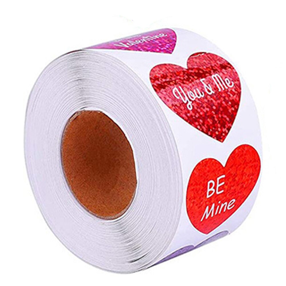 Autocollants pour Gay Pride, étiquette arc-en-ciel, amour, cœur, pâtisserie, 1 pouce, 50 à 500 pièces: QY841-50pcs