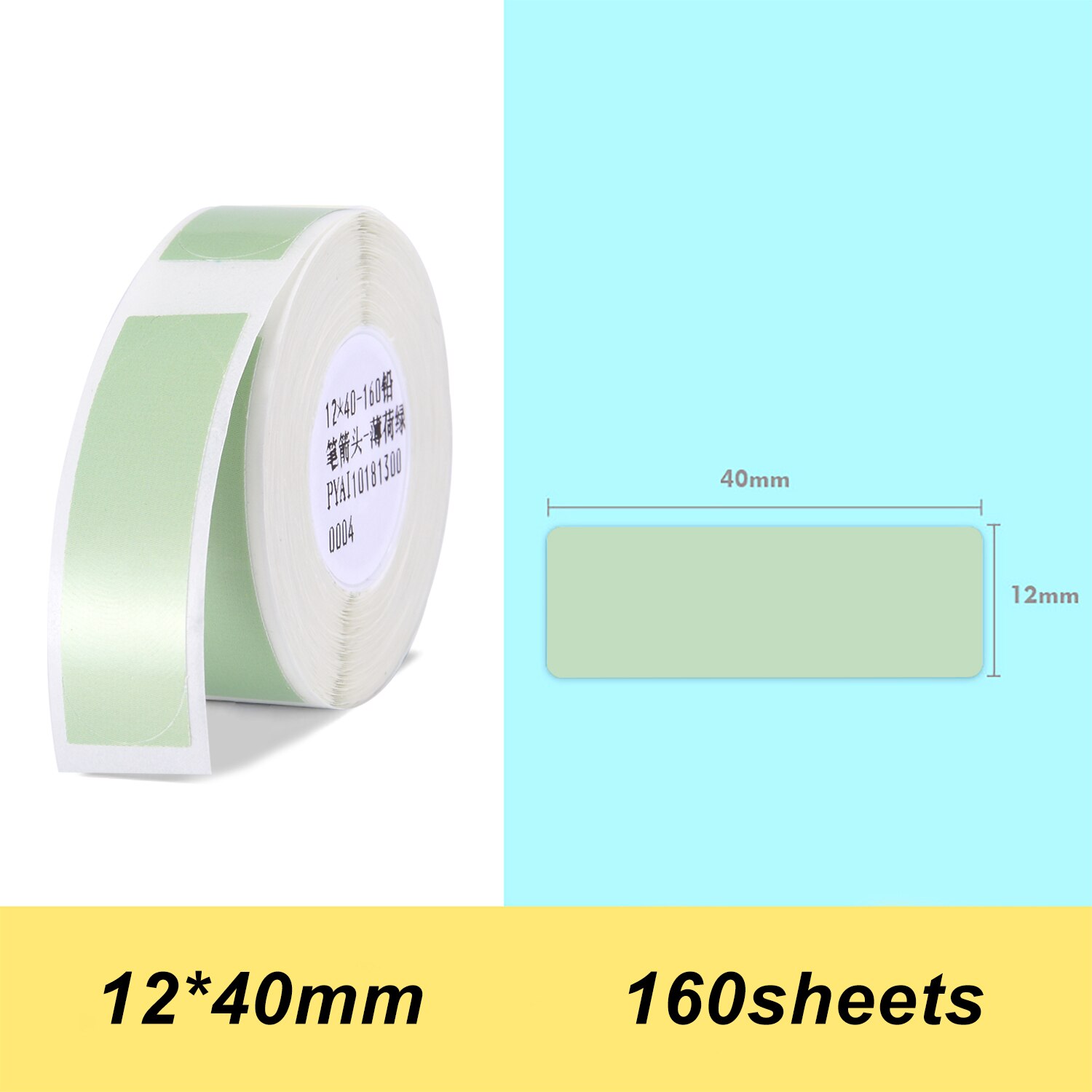 Stregkode pris størrelse navn blanke etiketter termoprint etiket papir vandtæt rivefast 12*40mm 160 stk/rulle washi tape: Orange