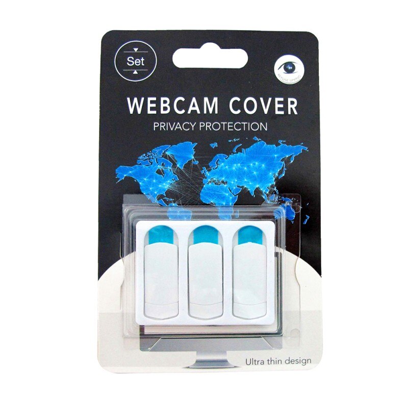 Pour T11 couverture de caméra de confidentialité universelle webcam couverture de protection de la vie privée pour ordinateur portable et téléphone portable tablette: triple white