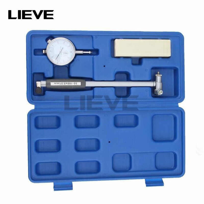 Dial Bore Gauge 50-160mm Engine Cylinder Indicator Measuring Gauge 0.01mm w/ box Micrometer Cylinder Internal Bore Engine Gage