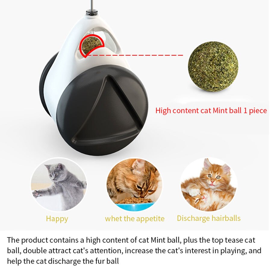 Smart Cat Toy with Wheels Automatic No need recharge cat toys interactive Lrregular Rotating Mode Funny not boring cat supplies