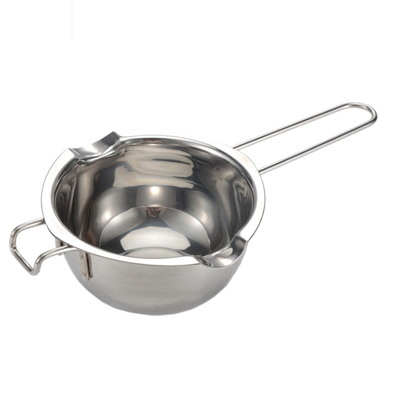 304 Roestvrij Staal Smelten Pot-400Ml Dubbele Boiler Pot Met Hittebestendig Handvat, bakken Tools Voor Boter, Snoep: Default Title