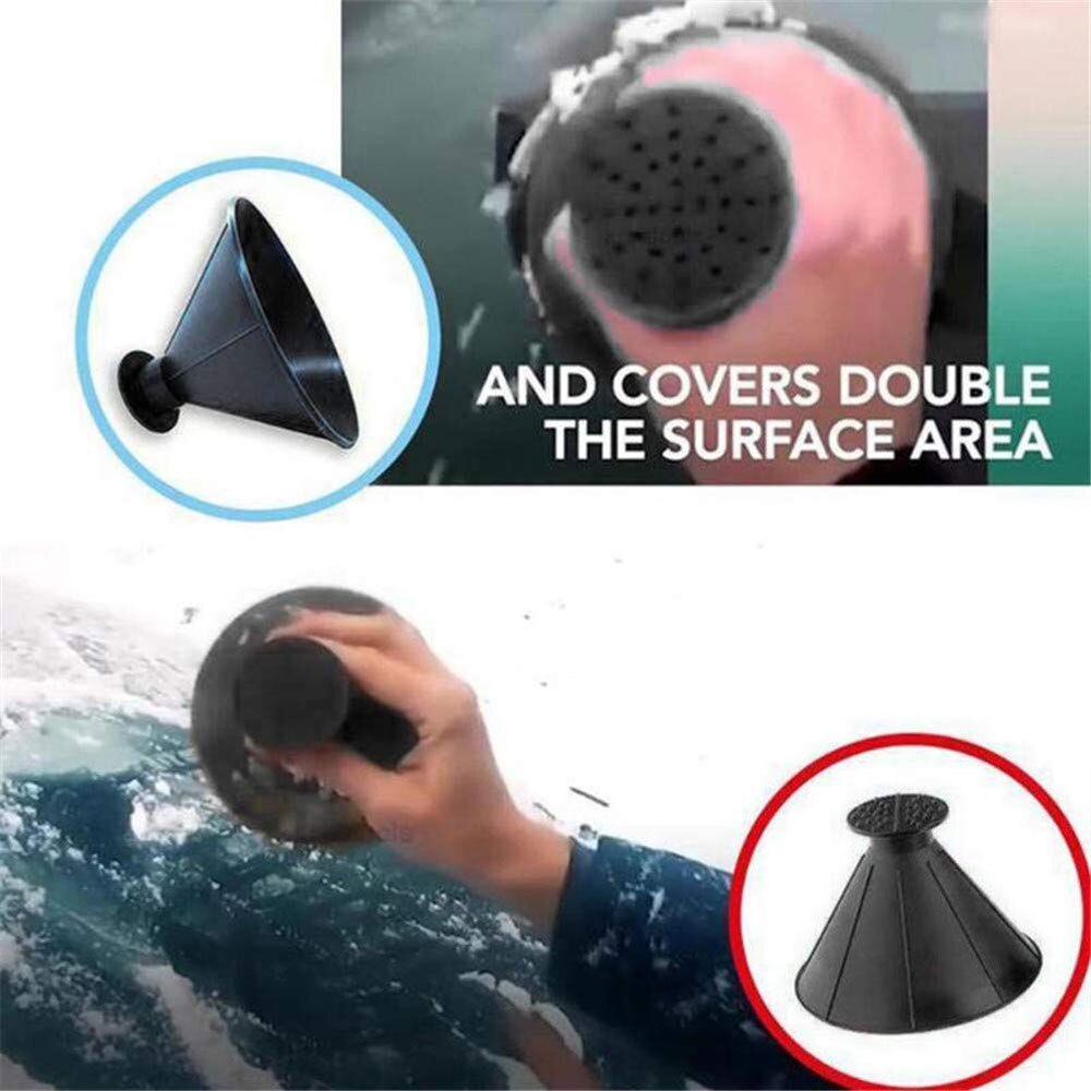 Ice Scraper Removable Magic Shovel Cone Shaped Scraper Car Winter Window Windshield Snow Ice Shovel Removal Car Ice Scraper