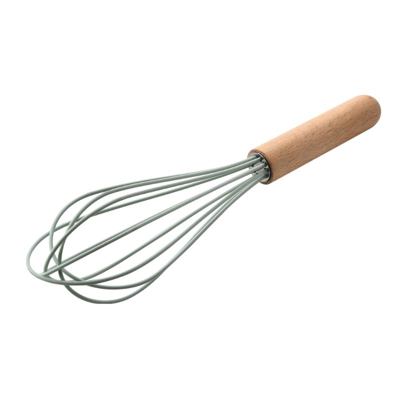 Non-toxic Silicone Kitchen Cooking Utensils Set Natural Wooden Handle Cooking Tools Turner Tongs Spatula Spoon for Nonstick Cook: 10