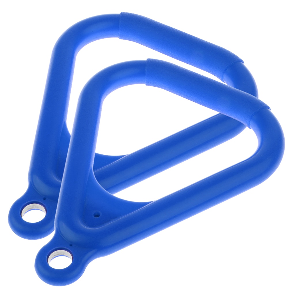 2pcs Swing Bar Rings - Backyard Outdoor Gymnastic Ring, Monkey Ring, Climbing Ring and Obstacle Ring - Blue
