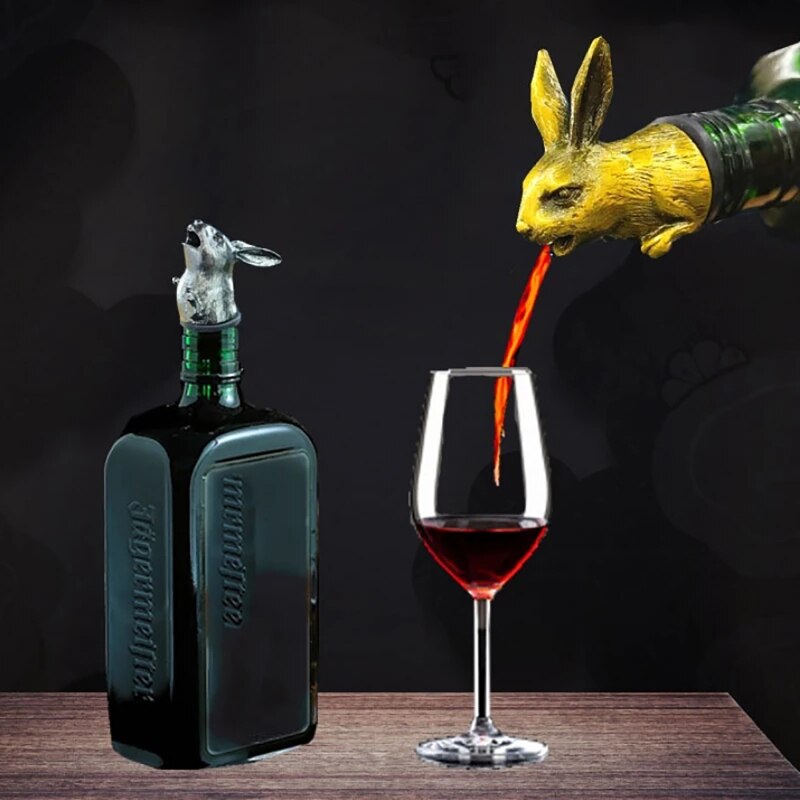 Pasen Cartoon Bunny Wijn Flessenstop Schenktuit Leuke Konijn Zinklegering Bar Tool Voor Huis Keuken Bruiloft Champagne Drank