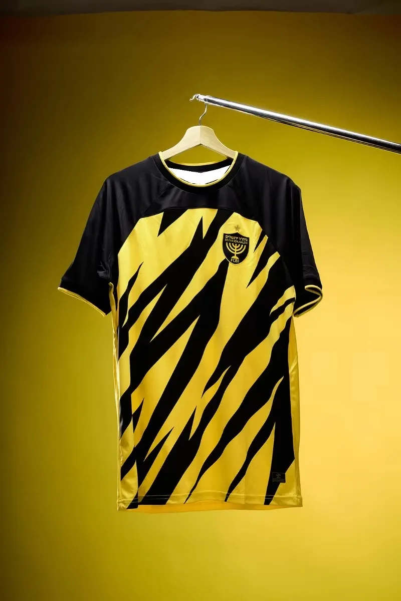 24-25 Herren Beitar Jerusalem Fußballtrikot Jugend Kinder Übergroße Trainingsuniform Atmungsaktives Unisex-Fußballtrikot
