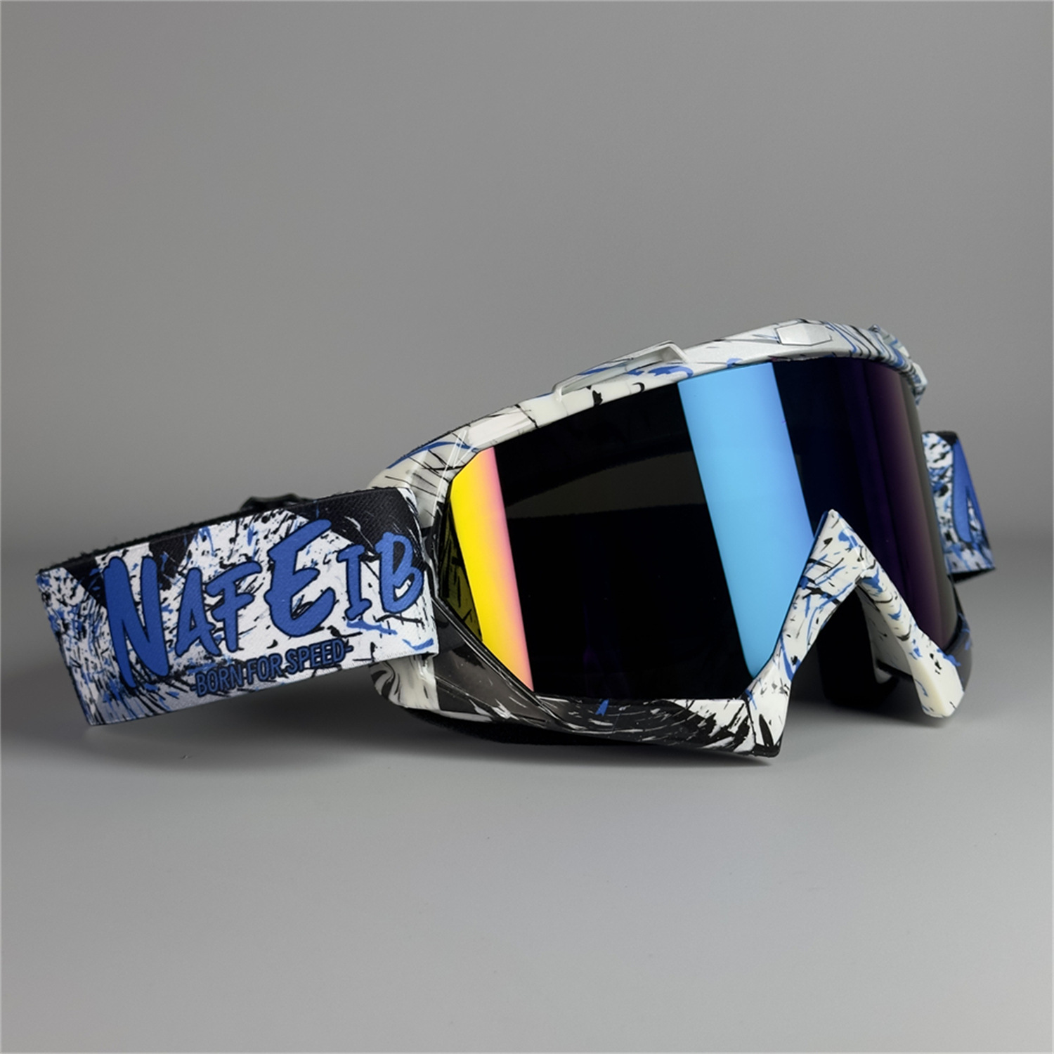 Gafas de Motocross para moto de cross, motocicleta, UTV, gafas de montar todoterreno, Anti UV, a prueba de polvo, antiniebla, carreras para hombres, mujeres, jóvenes y niños: Transparente
