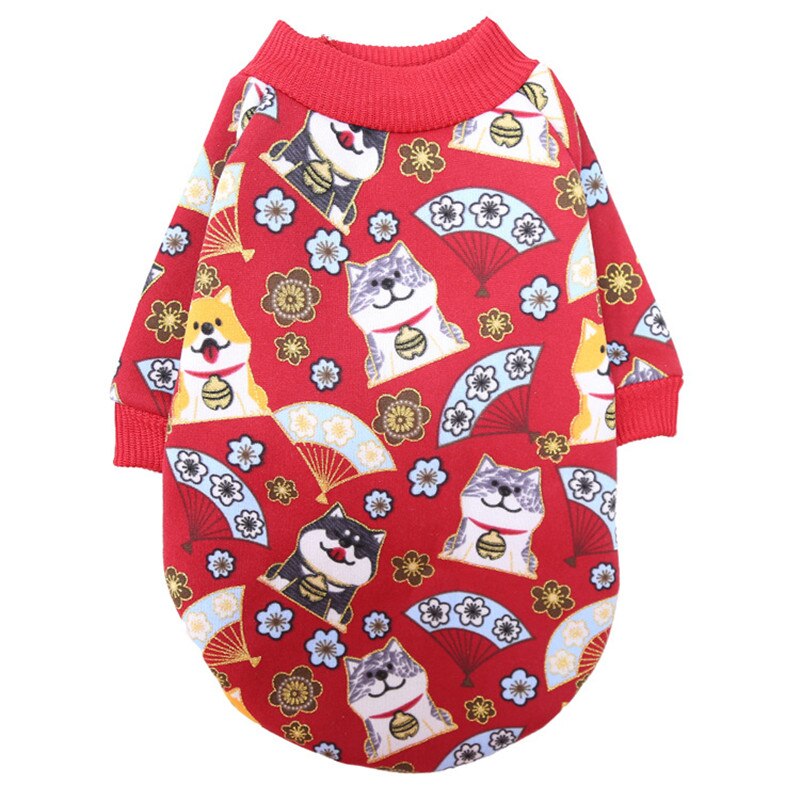 Sarjakuva lämpimät koiran vaatteet pentu lemmikki kissa vaatteet pusero takki takki talvipehmeä pienille koirille chihuahua xs -2xl