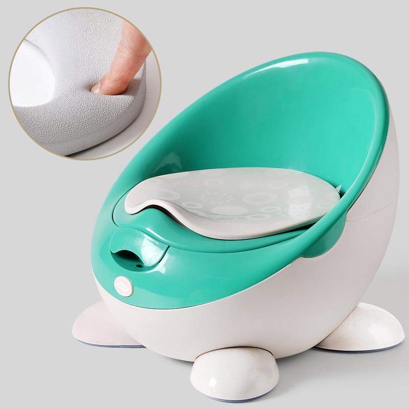 Soft Baby Potty Toilet Training Seat Portable Plastic Infant Potty Trainer Kids Indoor WC Baby Potty For Free Potty Brush