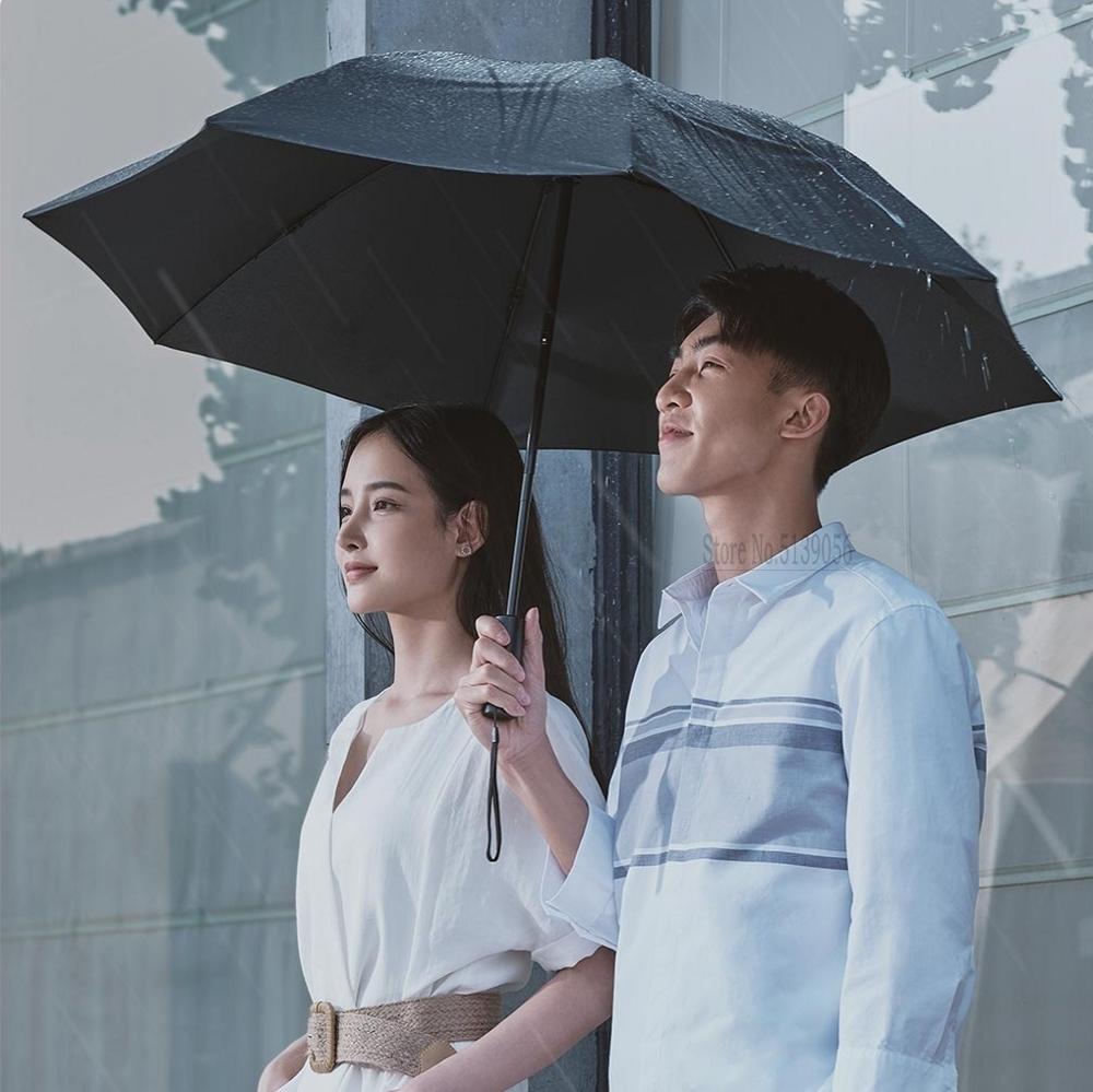 XIAOMI MIJIA NINETYGO sonnig Regenschirm Voll Automatische umkehren Klapp Beleuchtung Regenschirm Männer Frauen Anti-Uv Tragbare Strand Sonnenschirm