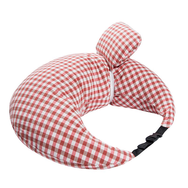 Baby Nursing Pillows Multifunction Breastfeeding Pillow Cotton Feeding Waist Cushion Infant Feeding Pillow Newborn Baby Care: Red