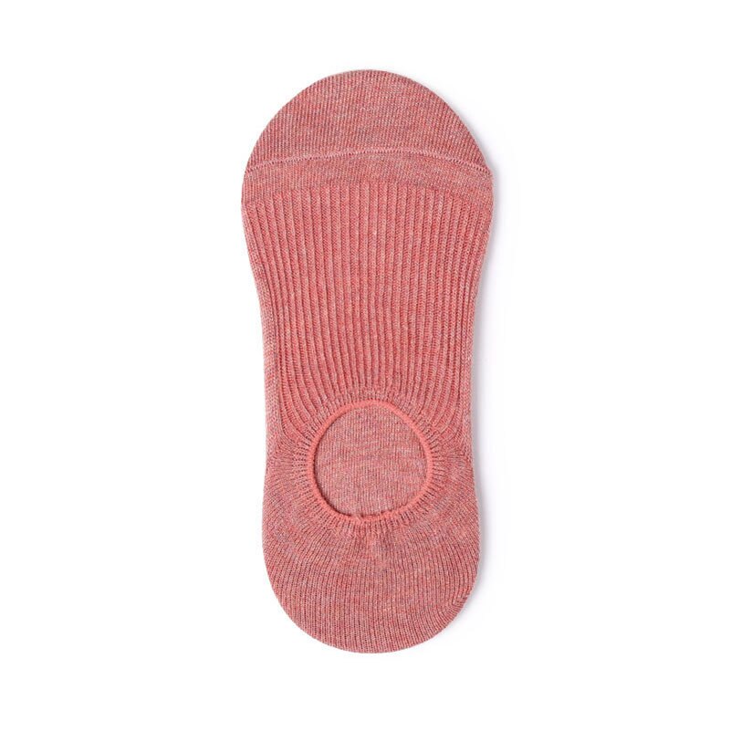 LKWDer 6 Pairs Autumn Korean Women's Socks Female Solid Color Double Needle Boat Socks Anti-shedding Cotton Socks: C / EUR 35-39