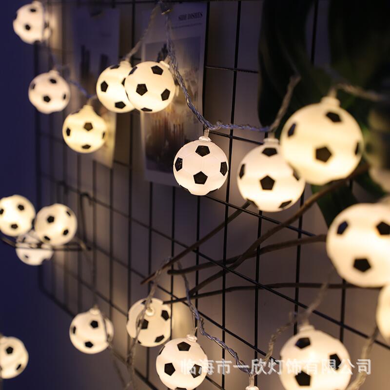 Guirlande lumineuse fusée planète 1.5m 3m, astronaute, alimenté par batterie, galaxie, décor de fête d&#39;anniversaire et de noël pour enfants: Basketball / 2m 10 leds battery