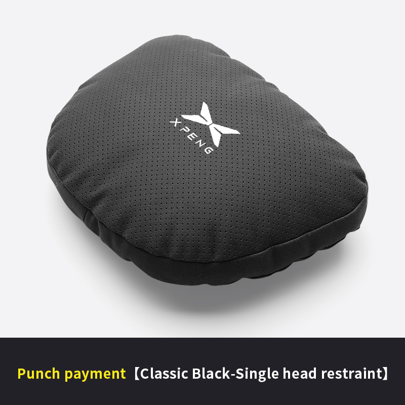 Xpeng P5 P7 g3 g6 G9 X9 N5 F57 bêta appui-tête de voiture support de cou siège coussin lombaire respirant doux oreiller de cou accessoires automobiles: Black